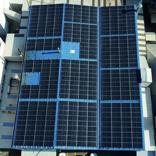 Villa için hibrit güneş enerjisi sistemi